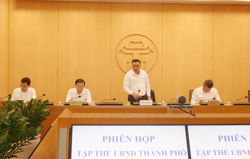 UBND TP Hà Nội xem xét chủ trương đầu tư các dự án đầu tư công

